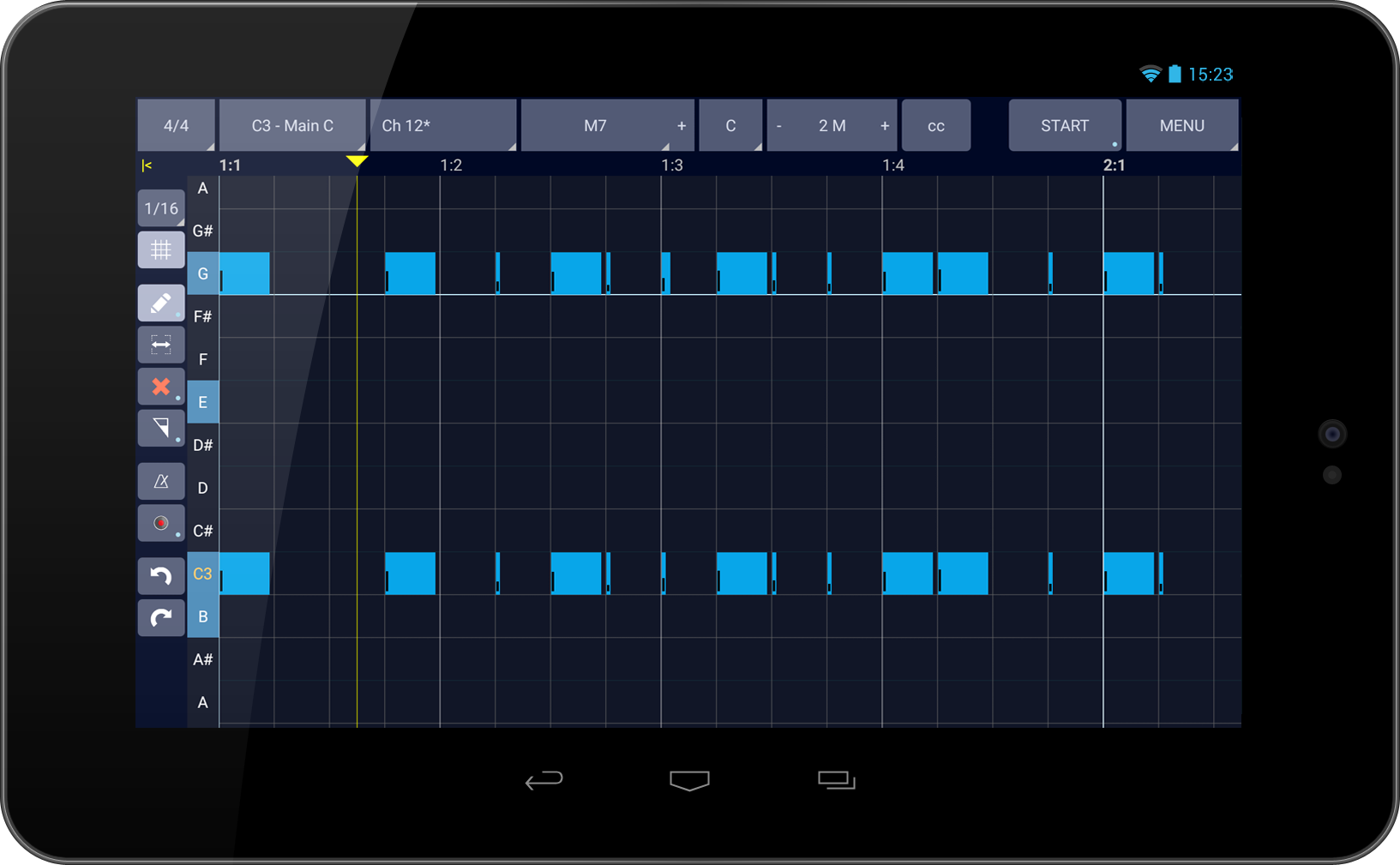 Creating Styles for your keyboard using Android MIDI Arranger software